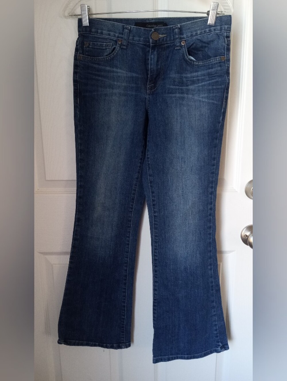 Calvin Klein Jeans Dark Blue Wide Leg Flare Jeans